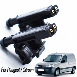 Citroen Berlingo Xantia ZX 6438A0 용 푸조 파트너 406 605 용 2x 앞 유리 와이퍼 와셔 제트 노즐 스프레이 643889