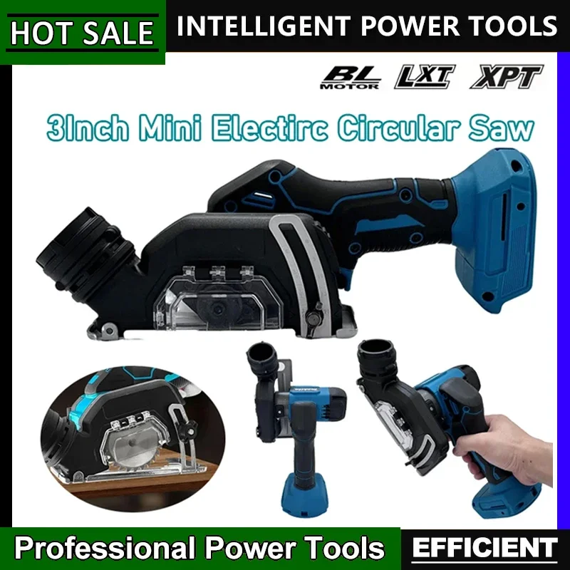 

Fit Makita Handheld Electirc Cut Off Grinder Tool 3Inch Mini Brushless Electric Circular Saw Cordless Rechargeable 18V Battery