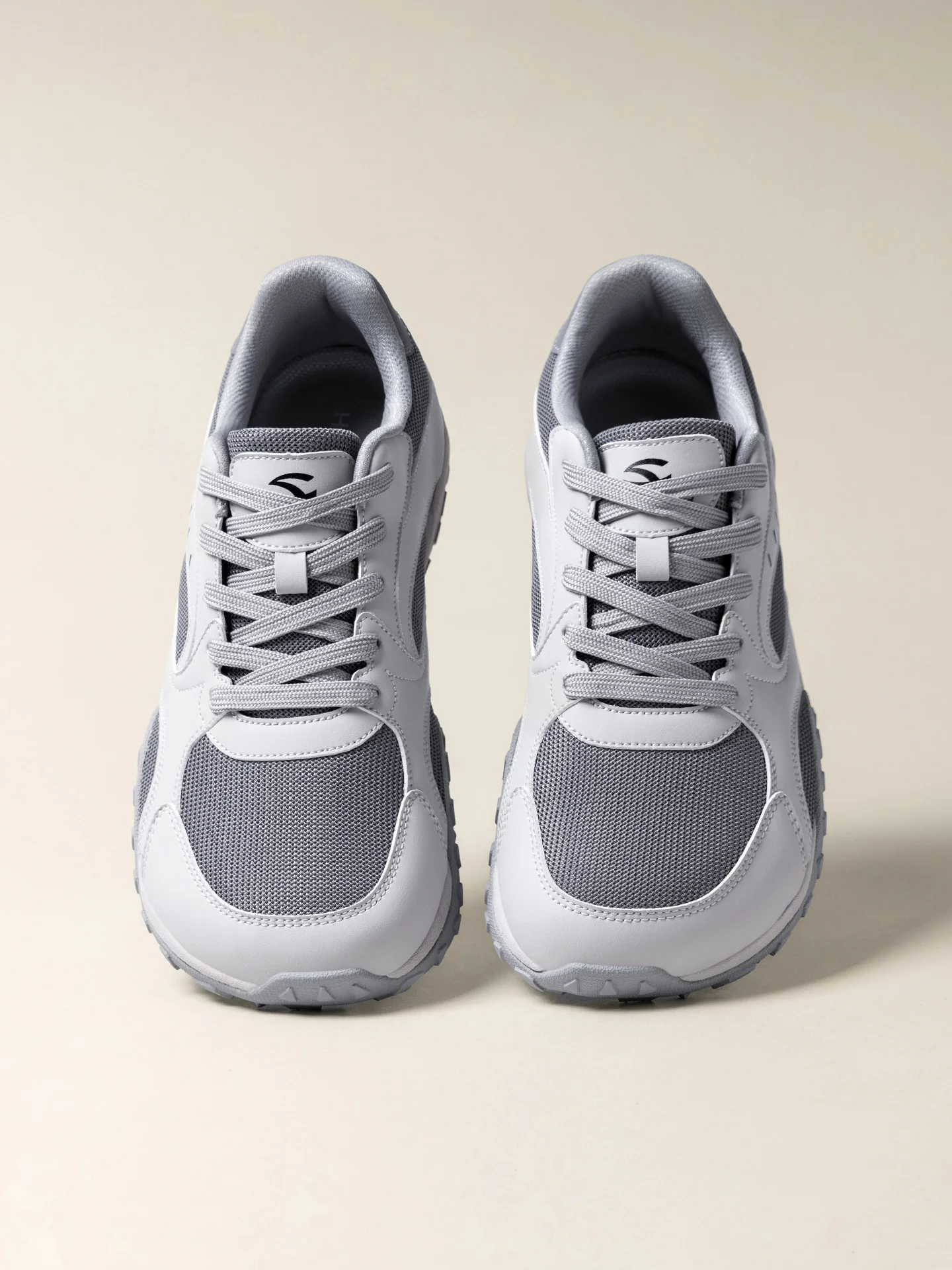 HOBIBEAR Unisex-Wanderschuhe mit breiter Zehenbox, Schnür-Wanderschuhe, Outdoor-Reise-Sneaker aus Kunstleder und Mesh, minimalistische Sneaker – Detail 4