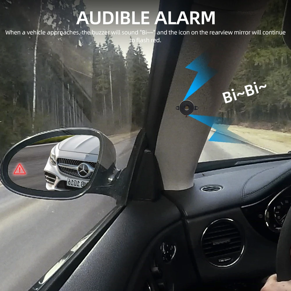 MSFor Audi A1 Q3 MMI3G BSD LCA تحذير القيادة الآمن مساعدة مزدوجة مستشعر الرادار المزدوج كشف البقع العمياء للسيارة سهلة التركيب