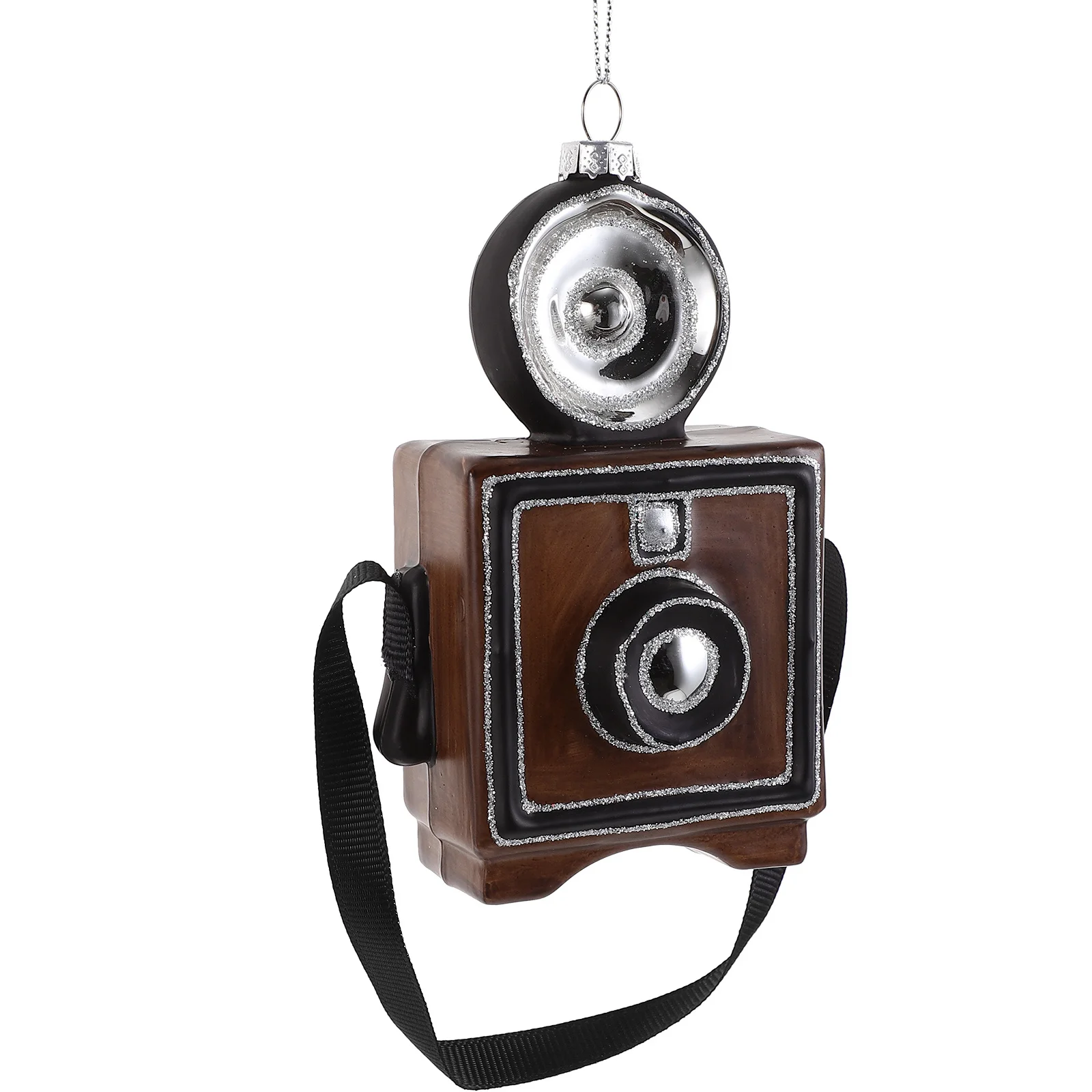 

Retro Vintage Camera Decoration Creative Resin Ornament Christmas Tree Hanging Pendant Unique Photography Prop Holiday Decor