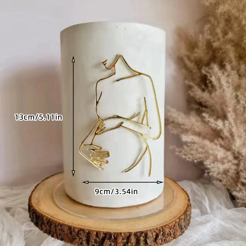 Acryl-Kuchenaufsatz „Mutter-in-Warteschlange“ – Elegante Kunst-Dekoration für schwangere Frauen, Geburtstag, Babyparty, Hochzeit, Kuchendeko-Set – Detail 12