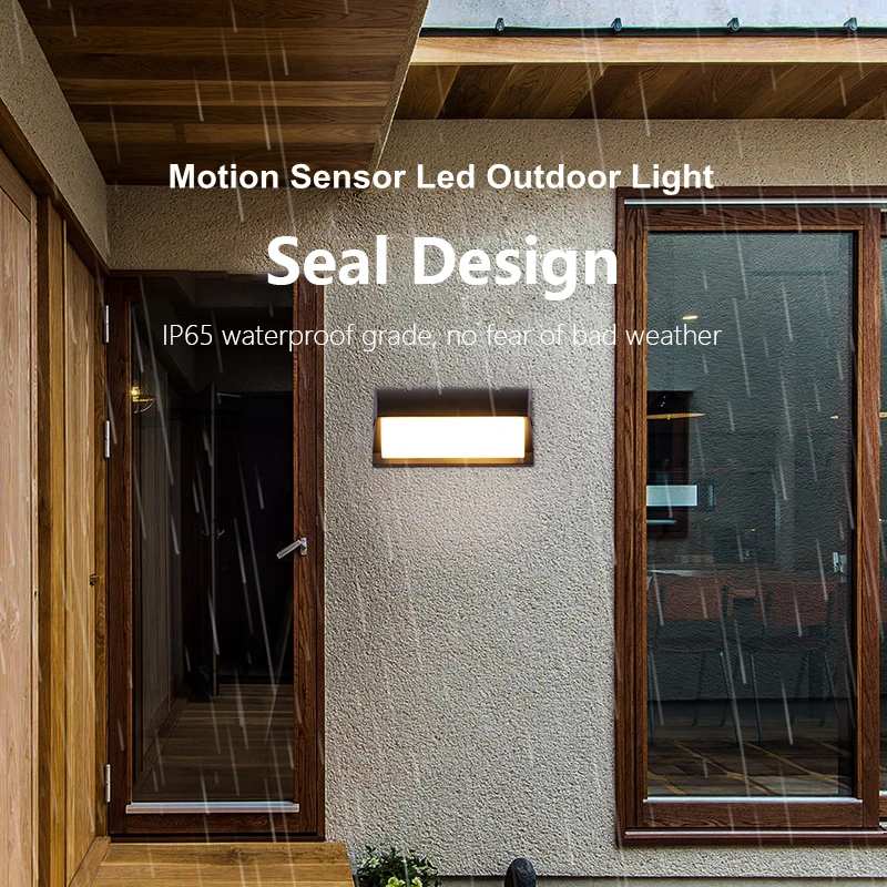 

Led Outdoor Wall Lamp Waterproof IP65 Motion Sensor Aluminum Led Outdoor Lighting Porch Light Balcony Garden Lights AC85-265V