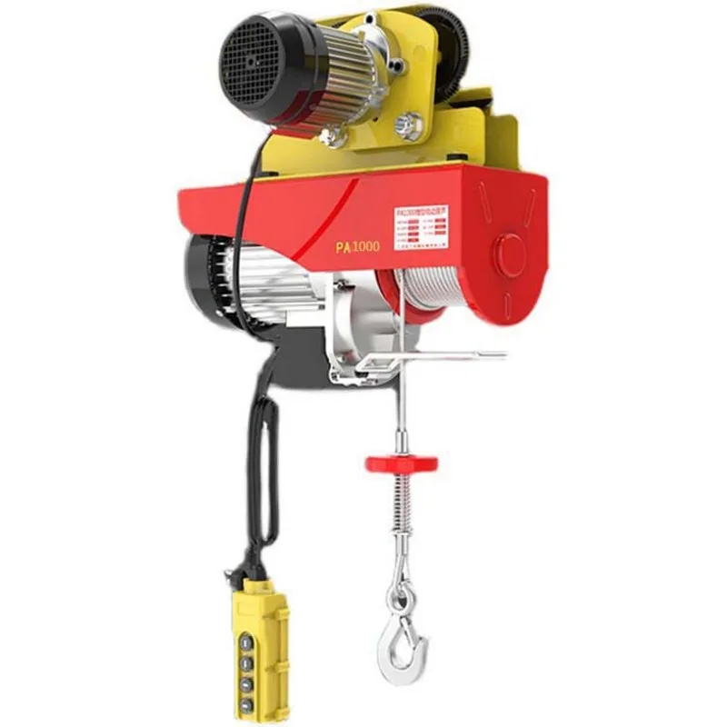 Custom 1 Ton 30m Electric Mini Lifting Winch Small Wire Rope Hoist PA1000 Micro Electric Hoist Lift