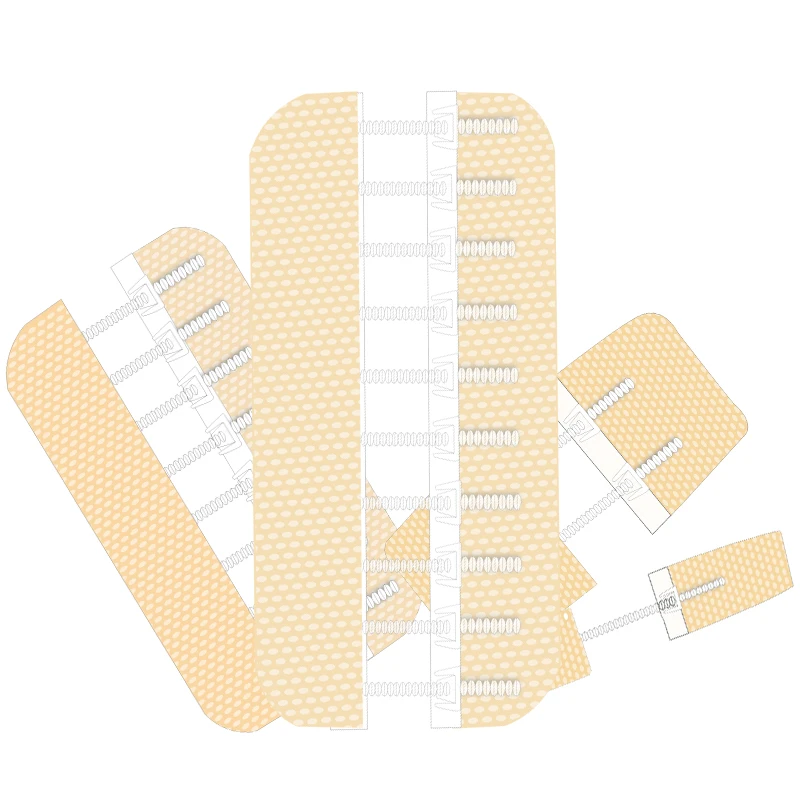 

1.5x8cm 3pcs/15x8cm 1pcs White/Skin Emergency Device Tool Wound Closure Device Without Suture Zipper Outdoor Band-Aid