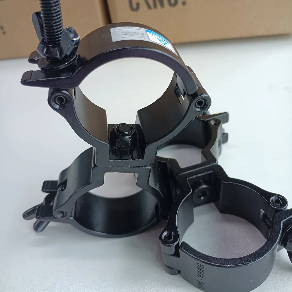 10pcs / Pack Swivel Truss Clamp 360 Degree Rotation 2 Inch for Stage Lights Aluminum Alloy Clamps DJ Light Disco Events Trussing