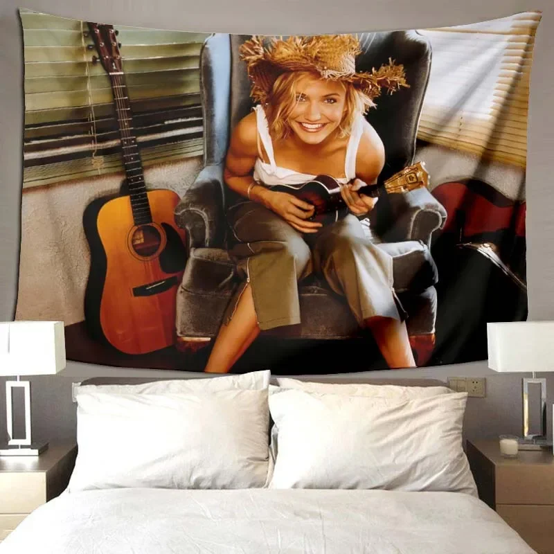 3d Cameron Diaz blanket, soft and comfortable blanket for living room sofa, baby blanket for children bedroom, birthday present