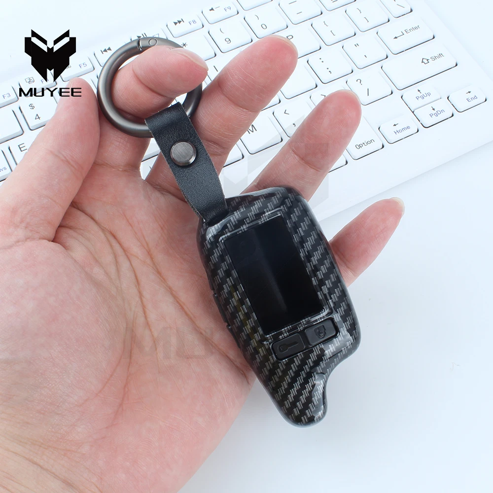 Брелок для ключей с дистанционным управлением из углеродного волокна ABS для автомобильной сигнализации TOMAHAWK TZ9010 SL-950 TZ9030 TZ9031 TW9010 TW9020 TW9030
