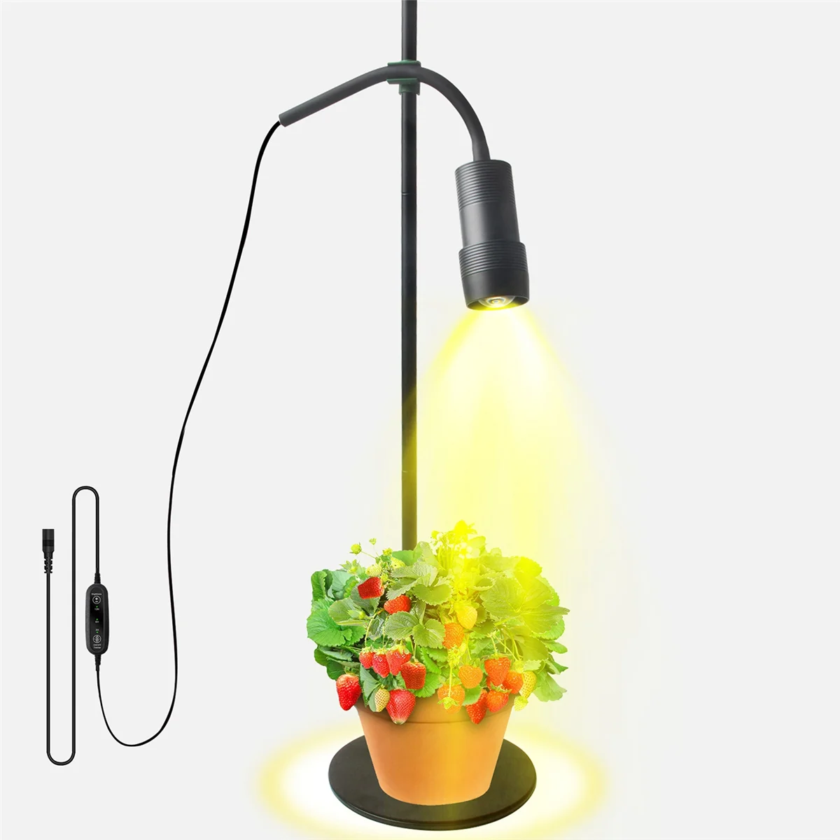 LED Grow Lights for Indoor Plants, Plant Grow Light, Plant Light with Timer 3/6/12 Hrs, Growing Power Grow Lamp EU Plug