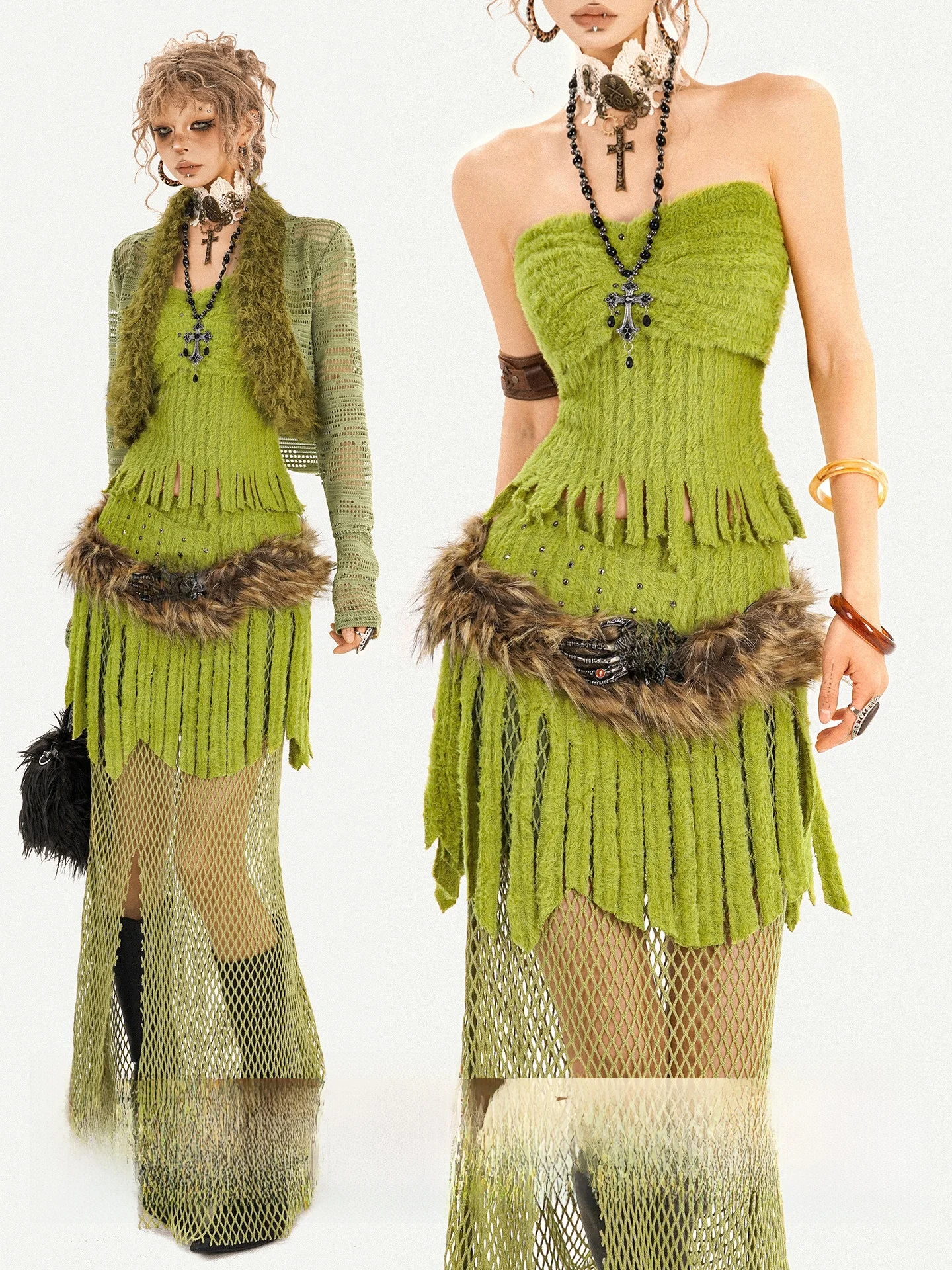 

Nico Molly een Aosphere, маленькая партия, пикантная девушка, длинный комплект с блестками, женский комплект Faion, осенний длинный све