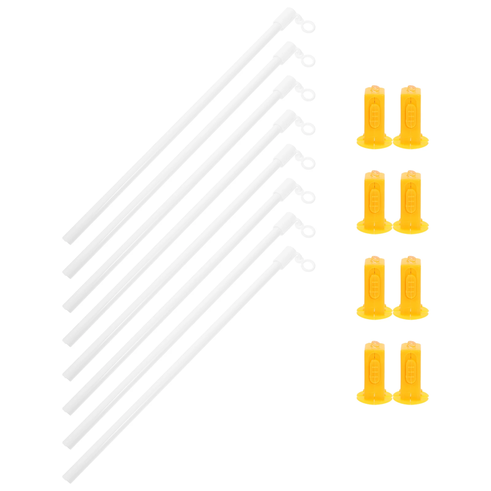 

8 set Handheld Poles Sticks Handles For Diy Lamp Bead Replacement Plastic Light Rods Smooth Edge Comfortable Grip Home