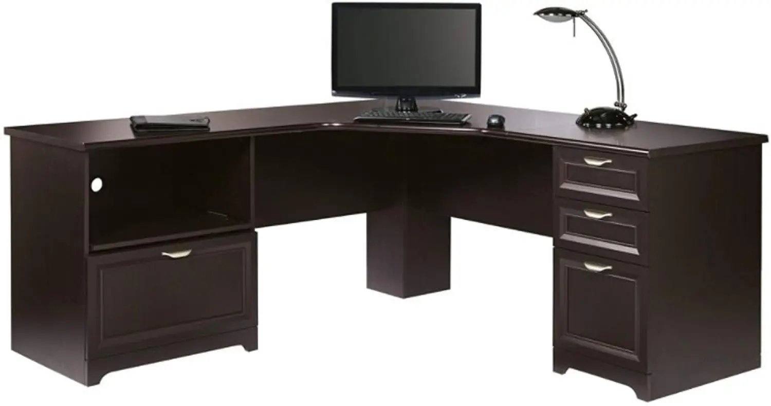 ® Magellan Performance Collection L Desk, 30H X 70 9/10W X 23 1/5D, Espresso
