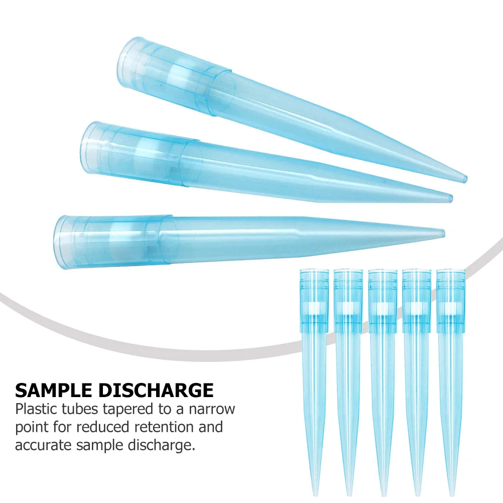 

500 Pcs Pipette Tips Liquid Laboratory Supplies for Experiment Pipettor Plastic