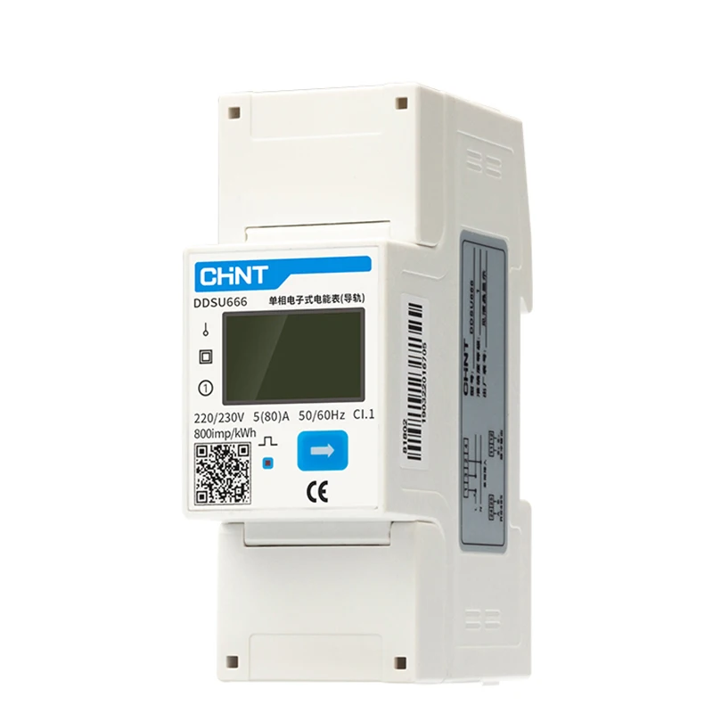 hour meter ddsu666 single phase 220V 5 (80) a RS485 watt hour meter