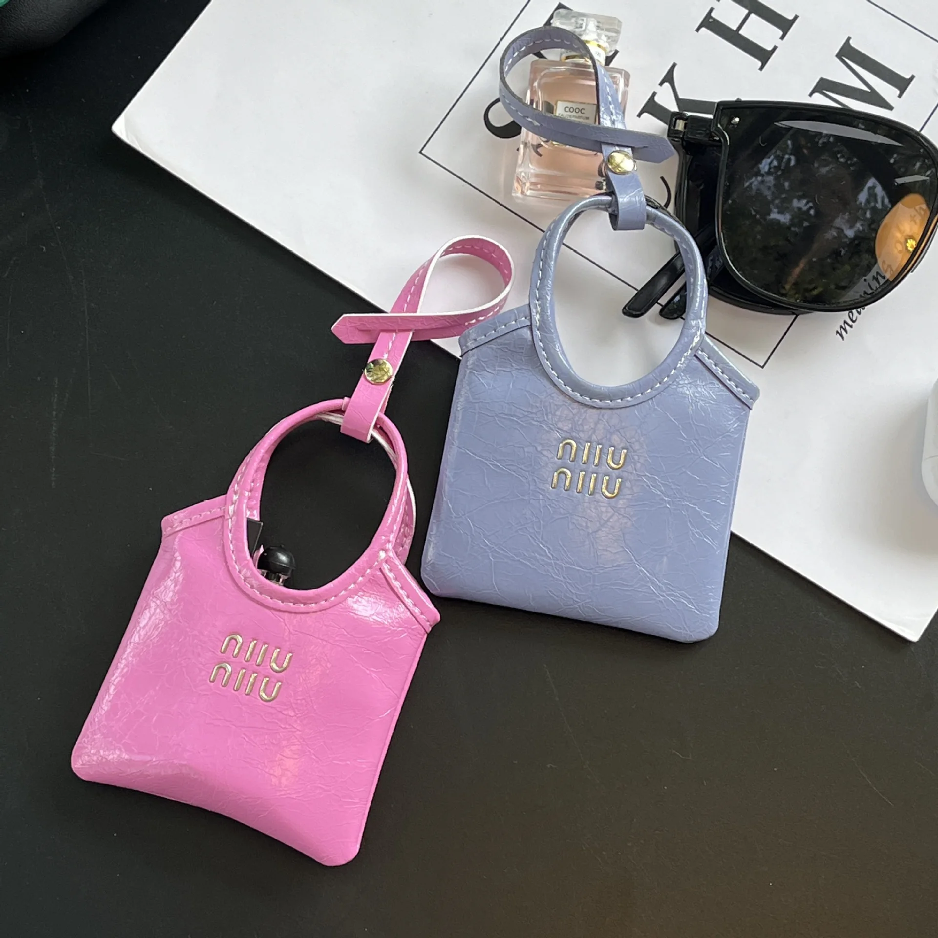 Miu. ivy. tote New Mini Lipstick Bag, Zero Wallet, Wireless Earphone Box, Car Bag Pendant