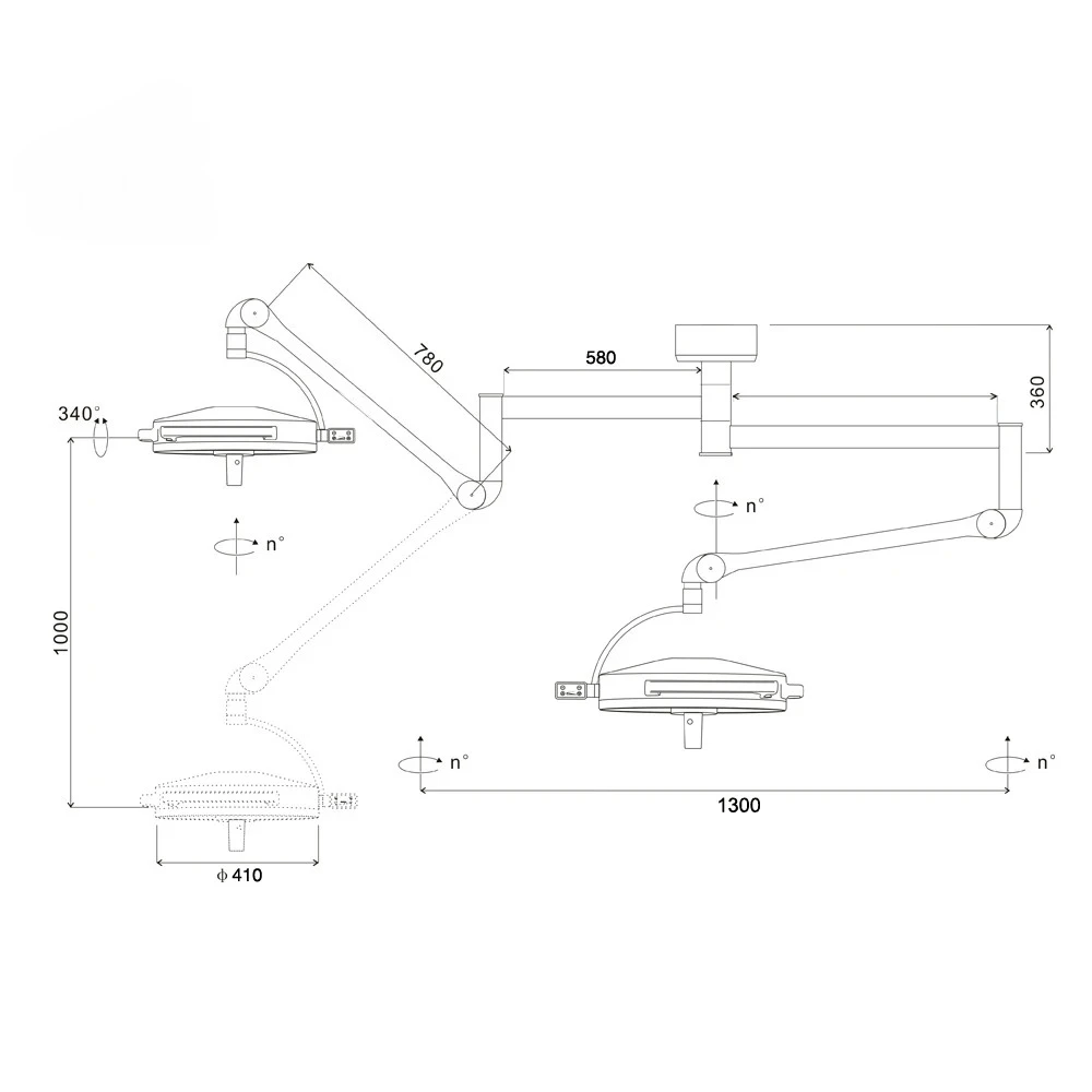Cheap Veterinary Led Operating Lamp Medical Device Examination Light of Hospital