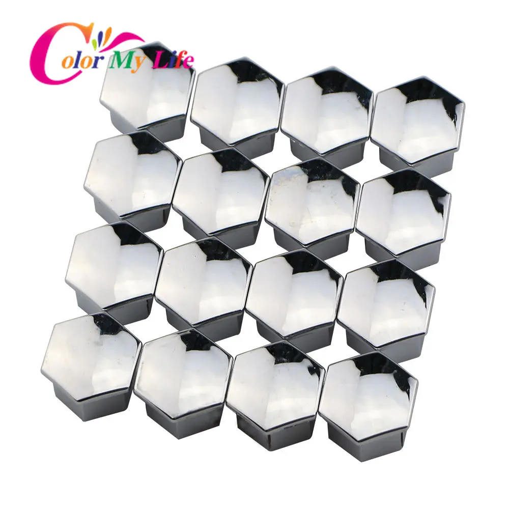 16Pcs/Set Abs Chrome Wheel Hub Caps Cover Fit for Citroen C3 for Peugeot 208 2008 3008 2012 2013 2014 2015 2016 2017 2018 2019