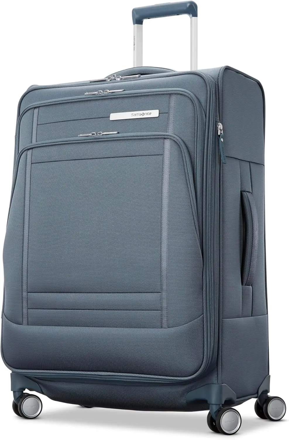 Samsonite Uplift Softside Luggage with Spinner Wheels, Elemental Blue, Checked-Medium 25-Inch