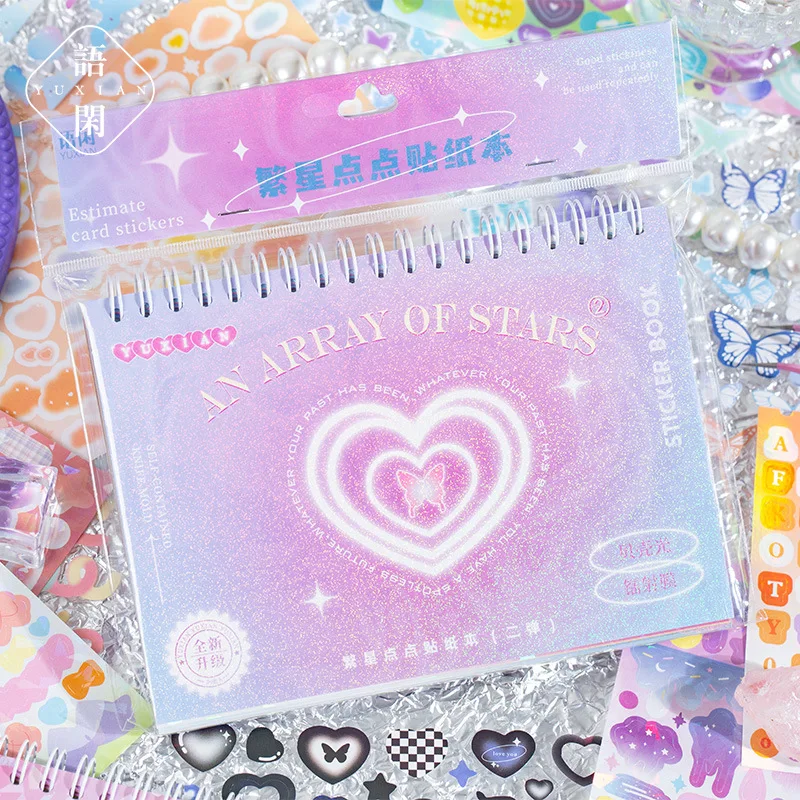 

50 листов звездные пятна Kawaii мультфильм маленький узор высечки наклейки книга DIY скрапбук дневник базовые материалы канцелярские наклейки