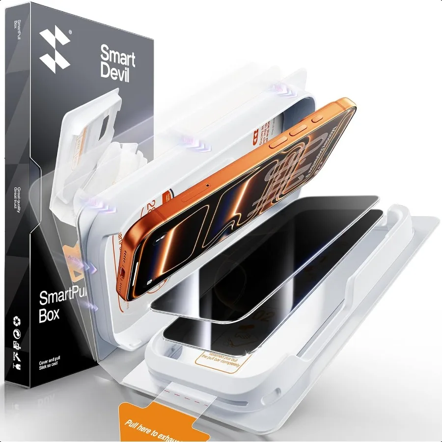 

2 Pack Tempered Glass for iPhone 17 Pro Max Privacy Screen Protector MilitaryGrade Shatterproof Protection 9H Hardn AntiSpy Pri