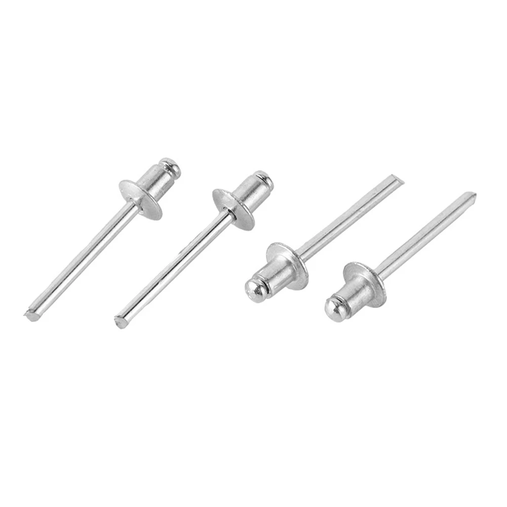 50pcs Hollow Blind Rivets Aluminum Self-plugging Rivet 2.4mm/3.2mm/4mm/4.8mm Lightweight Corrosion-resistant Woodworking Tools