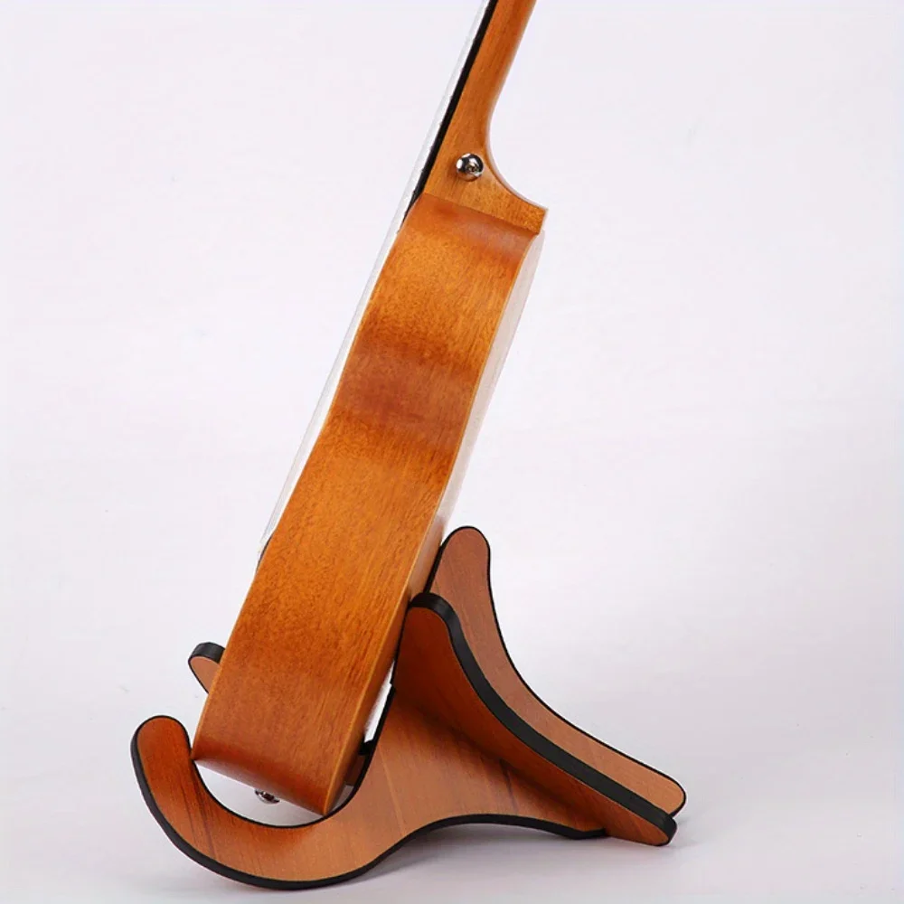 Abnehmbarer Ständer, Aufrechter Gitarren- und Violinenständer, Zubehör, Tragbarer Ukulele-Holzständer – Detail 3
