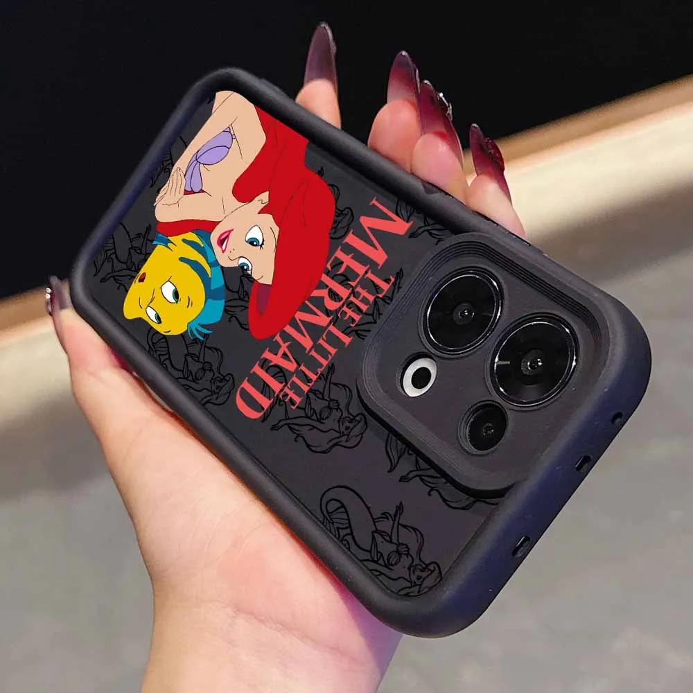 ليتل ميرميد ديزني لسامسونج غالاكسي S25 S24 S23 S22 S21 S20 زائد الترا FE لايت العين سلم جراب هاتف