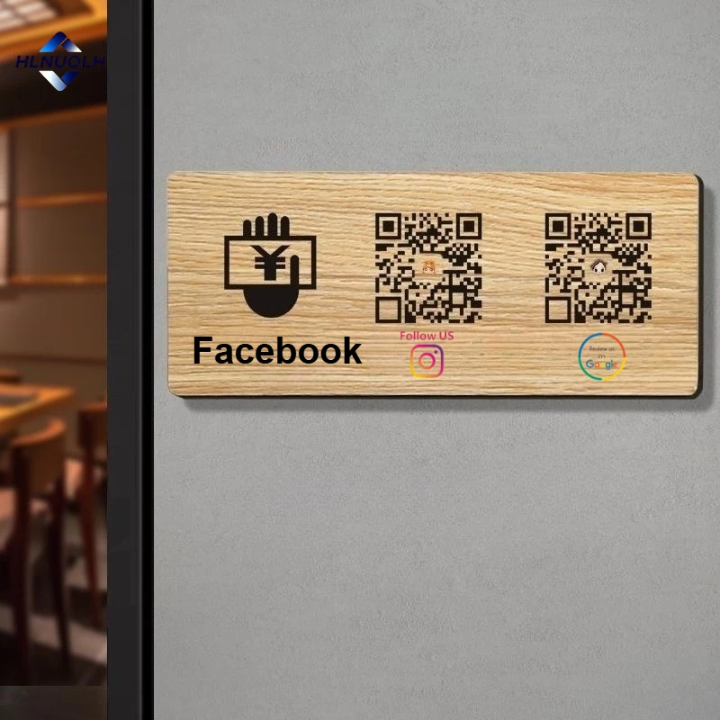 

Custom Review Us on Google Custom Google Review Signs with Title Beauty Salon Business Decor Wooden Google Review QR Code Sign