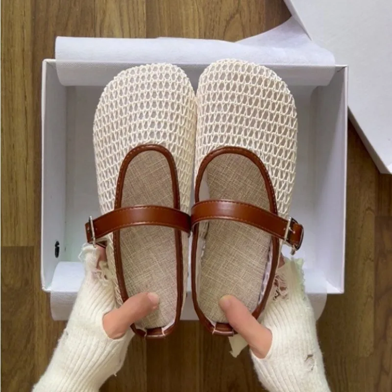 2026Women's Summer Slip-On Sandals with Fishnet Mesh and Openwork Design Soft, Durable Slip-Resistant