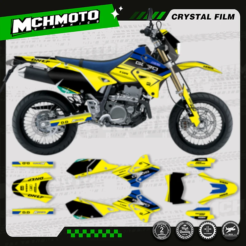 

MCHMFG TEAM GRAPHICS фоны наклейки мотоцикл для Suzuki DRZ400 2000-2012 2011 2010 2009 2008 2007 DRZ 400 009
