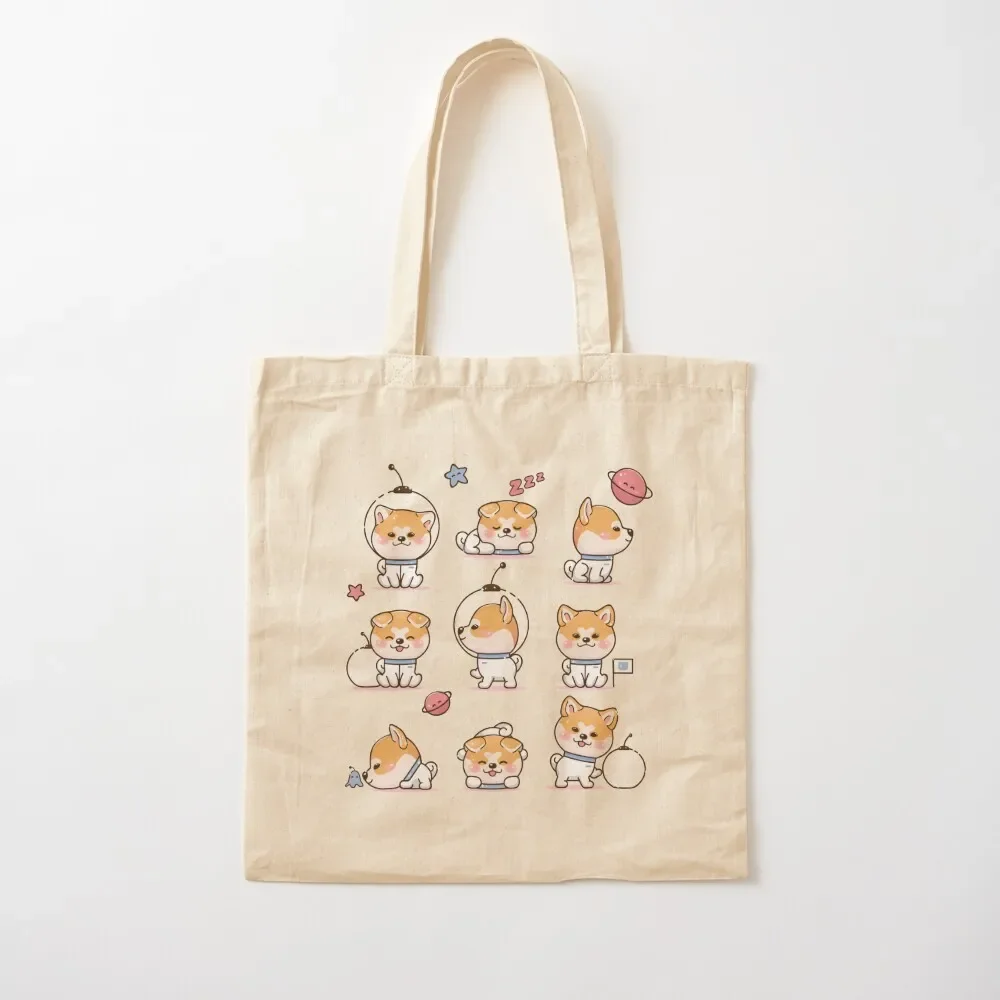 

Shiba Inu Pattern Tote Bag tote bag men tote bags cloth bags Beach bag