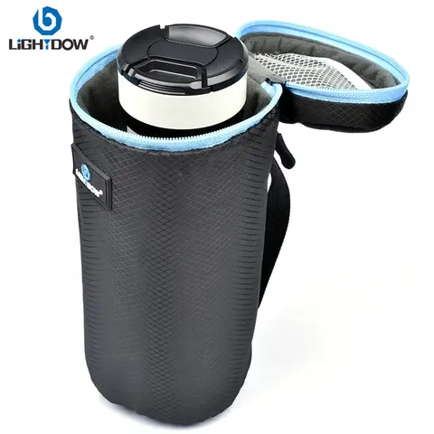 Lightdow Yüksek Kaliteli Kamera Lens Çantası Kılıfı Taşıma Çantası Kılıf S M L XL Boyutu Canon Nikon Sony DSLR ve Aynasız Lensler için