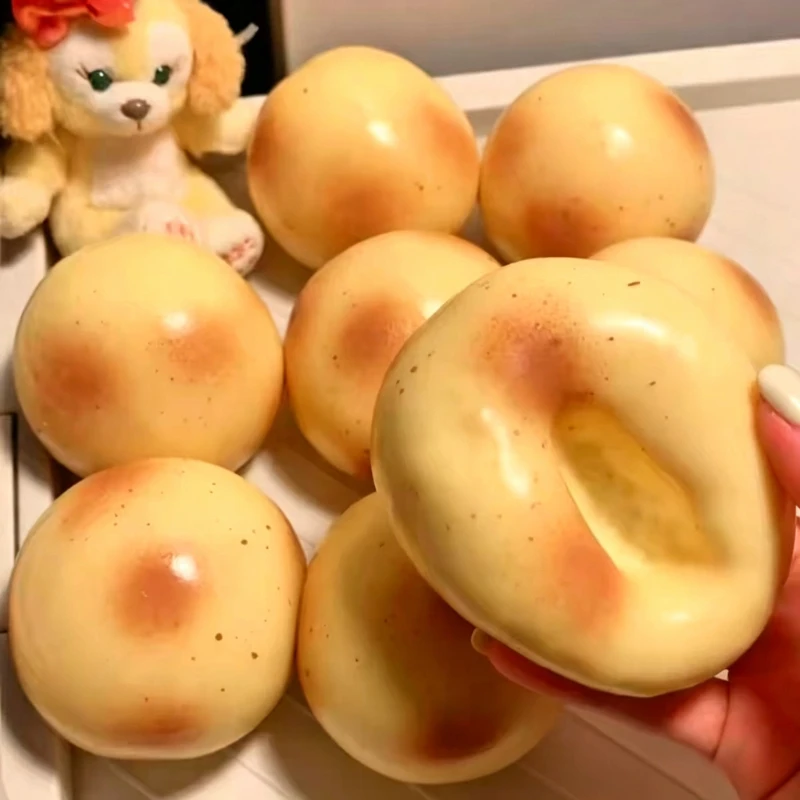 Crunchy Potato Stress Ball Block‑Filled Inner Core Soft Squeeze Squishy Toy Produce ASMR Sound When Squeezed  Anxiety Relief