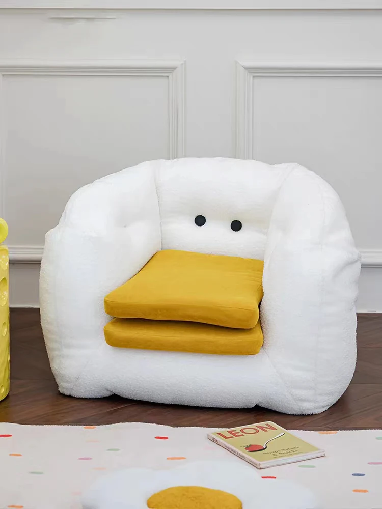 

Nordic Cute Ins Duck Lazy Sofa Small Living Room Cartoon Creative Lounge Chair Casual Single Chair Furniture Leisure Chair Armch