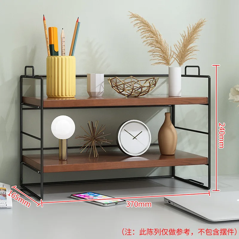 Imagem -04 - Cosmetic Storage Shelf Desktop Organizer Cozinha Storage Rack Multi-layer Escritório Dormitory Table Pequena Estante Ajustável