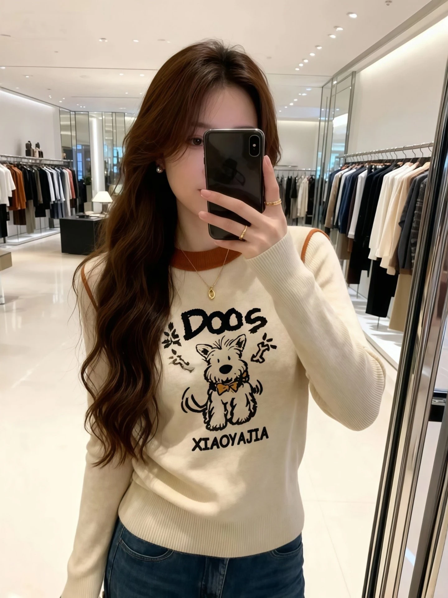 

Женский вязаный свитер с круглым вырезом, пуловер с цветочным узором, мягкий и уютный, для осени и зимы, модный топ для ношения под одеждой