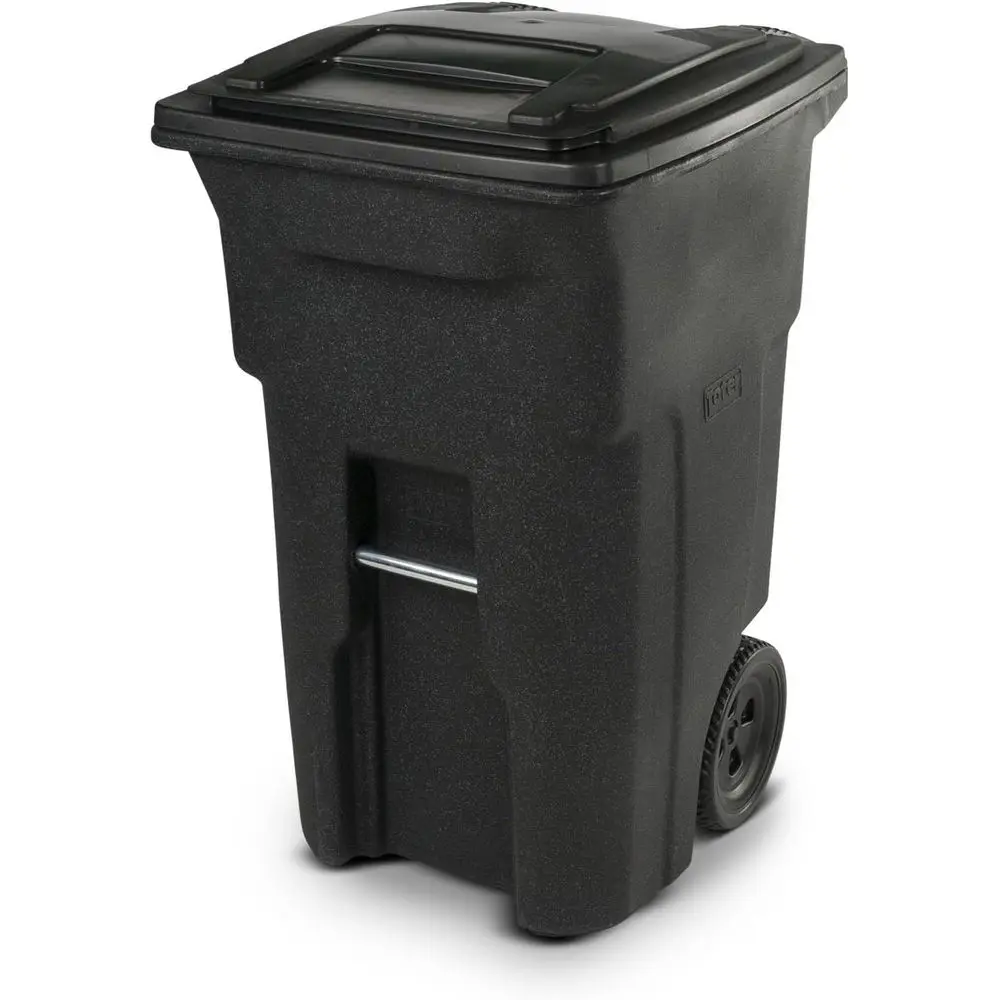 

Heavy-Duty 64 Gallon Two-Wheeled Residential Trash Bin