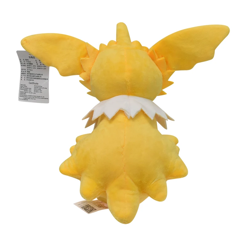 Original Jolteon Pokemon Plush Toys Vaporeon Eevee Flareon Leafeon Stuffed Dolls Cartoon&Cute Throw Pillow Birthday Gift For Kid