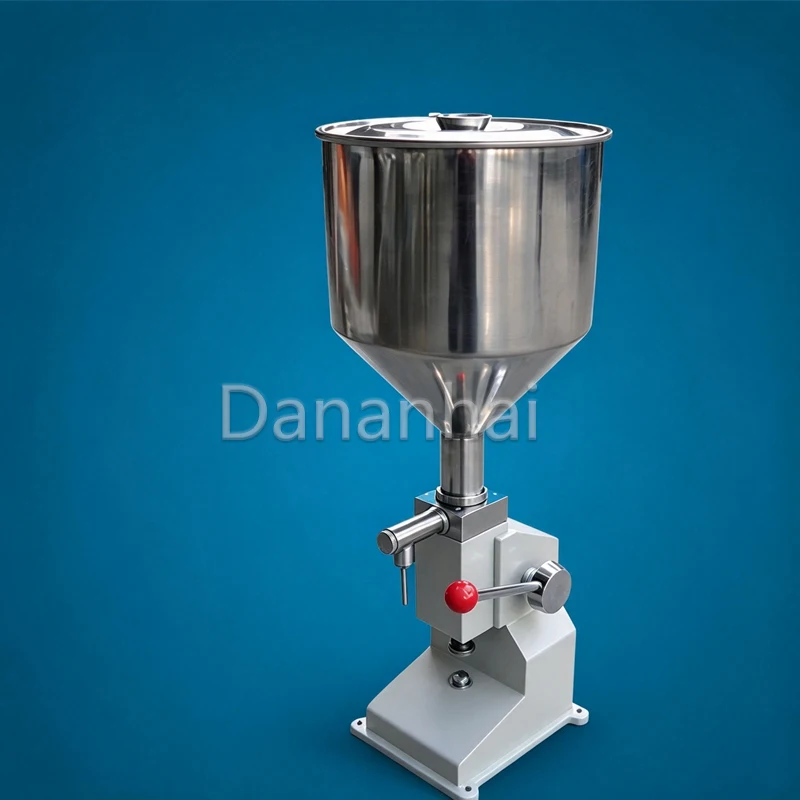 Pneumatic Ointment Bottling Filler, Manual Thick Liquid Dispenser, Cosmetic Paste Dosing Device