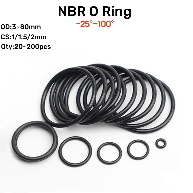 20~200Pcs Black Nbr… - image