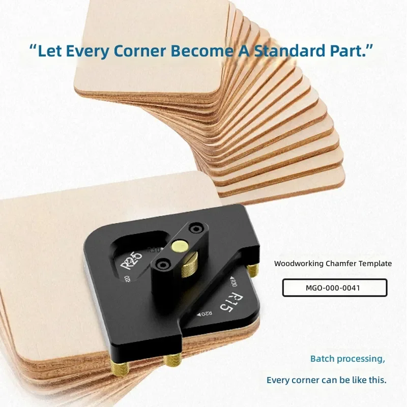 Woodworking Router Template Quick Change Radius Corner Chamfer Bevel Arc Right Angle Bakelite Milling Trimming Machine Mold Tool