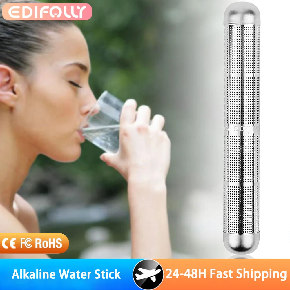 

Alkaline Stick Water Purifier Family Stainless Steel Raise PH Charged Structured Purifier Alkaline Water Hydrogen Filter Stick