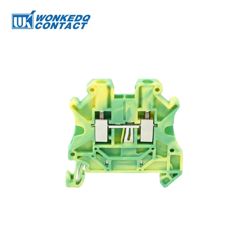 UT 2.5-PE Hexagon Socket Screw Terminal Block Din Rail Installation Copper Wire Connector Self-locking 2.5mm² 26-12AWG UT2.5-PE