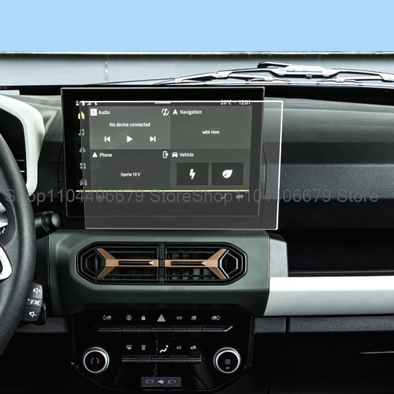 TPU transparent protective film For Dacia Duster/Dacia spring 2024 10.1inch Car radio GPS Navigation touchscreen anti-scratch