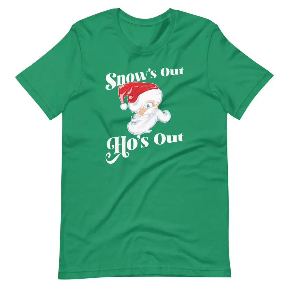 Snow's Out Ho's Funny Christmas shirt Santa loves his  T