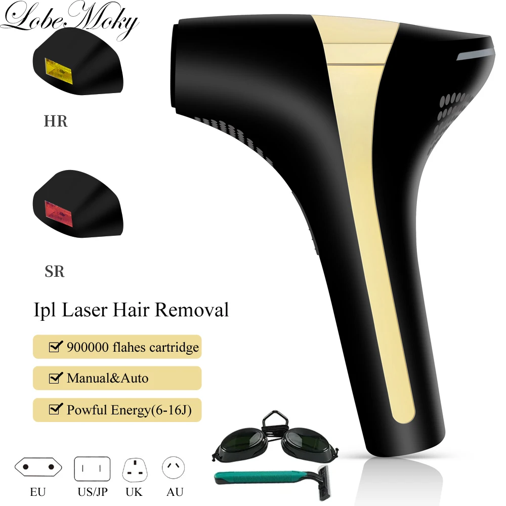 

Lobemoky Ipl Laser Hair Removal For Women Men Facial Bikini 900000 Flash Painless Permanent Laser Depilador Hair Removal Device