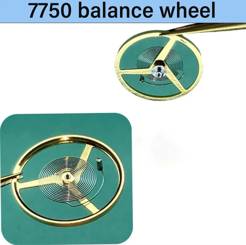 

Подходит для домашнего использования: балансирный диск для механизма Dandong 7750, полноповоротный, аксессуар для часов.