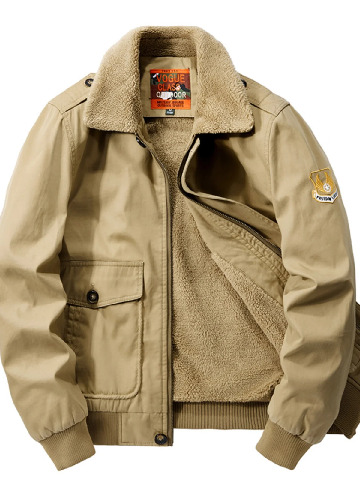 

Мужская зимняя утепленная куртка на флисе, ветрозащитная, хлопковая, для папы, модная, городская, с длинными рукавами, на молнии