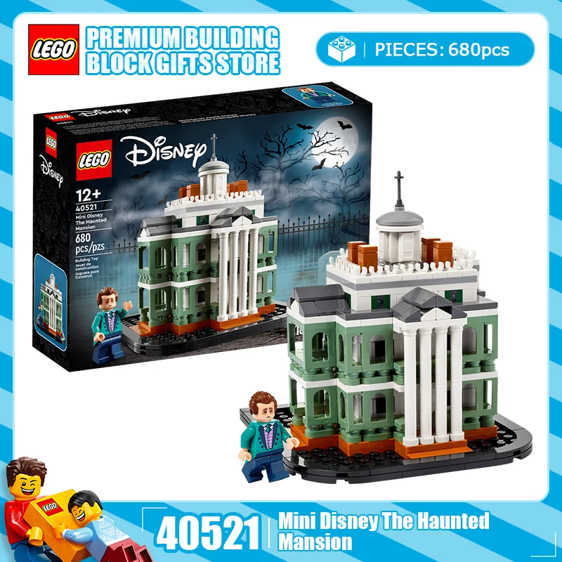 

LEGO Building Blocks Disney Series 40521 Mini Ghost Mansion Boys and Girls Assemble Building Blocks Toy Christmas Gift