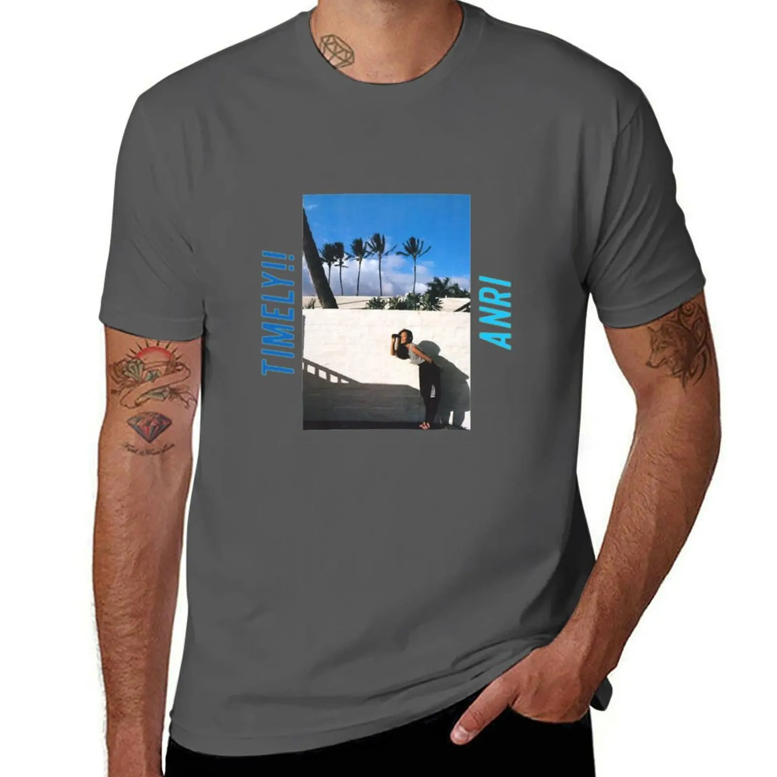 

2025 new model ANRI - TIMELY T-Shirt animal prinfor summer tops korean fashion mens funny t shirts